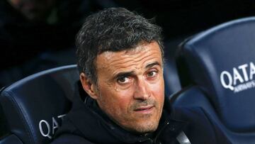 Camp Nou stadium, Barcelona, Spain - 19/02/17 - Barcelona's coach Luis Enrique Martinez before the match against Leganes.