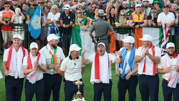 Así queda el palmarés de la Ryder Cup de golf tras la victoria de Europa
