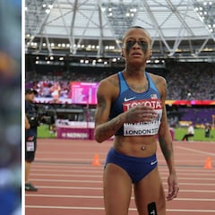 ¡McPherson la lía! compite en altura vestida de Power Ranger