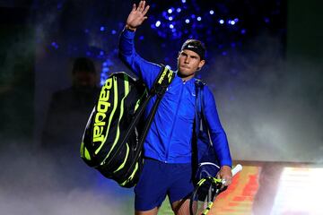 Las imágenes de la derrota de Nadal ante Federer en Shanghái