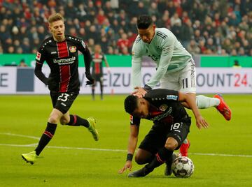 James Rodríguez jugó 76 minutos ante el Leverkusen. El colombiano no pudo mostrar su mejor versión