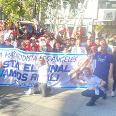 Las peñas de Estados Unidos vibran con el triunfo del Madrid en el derbi