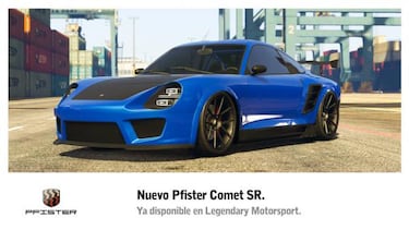 GTA Online: Pfister Comet SR ya disponible y nuevos descuentos