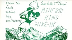Imagen de Mickey Mouse en la estaci&oacute;n de esqu&iacute; que Walt Disney pretend&iacute;a construir en California.