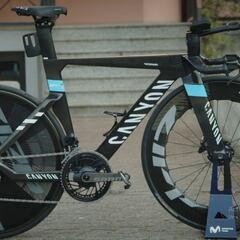 La bicicleta que usará Superman y Movistar en la crono del Tour