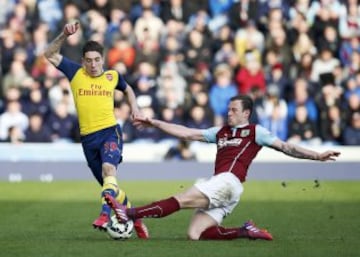 Arsenal se impuso sobre el Burnley por la cuenta mínima. 
