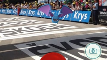 El Tour de Francia prob&oacute; la aplicaci&oacute;n Pokemon Go y encontr&oacute; un Zubat en la meta de Meg&egrave;ve.