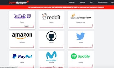 Caída mundial de Internet: un fallo afecta a multitud de webs y servicios en el mundo