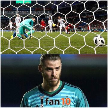 Los memes aplauden a CR7 y se burlan de De Gea