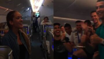 Real Madrid: Salgado's daughter sings for players on flight home