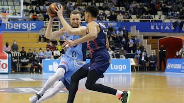 Lugo. Liga Endesa ACB de baloncesto. Pazo Provincial dos Deportes de Lugo. Jornada 17 (aplazada). CB Río Breogán - Bitci Baskonia. Fotos:Carlos Castro