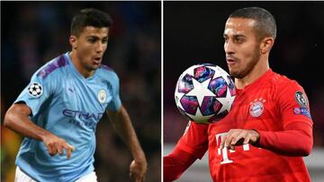 Rodrigo y Thiago, al mando en el once de la Champions