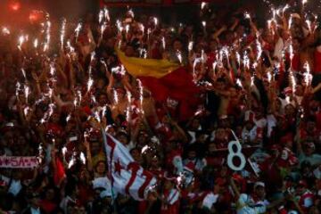 El equipo rojo de Bogotá consigue su sexta final y la octava estrella para su escudo enfrentando a Medellín en la capital.