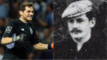 El portero suizo salió campeón con el AC Milán hace más de un siglo. Sin embargo, recientemente se descubrió que es idéntico a Iker Casillas, sólo que con un estilo de bigote muy particular. 