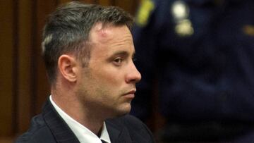 Pistorius durante el juicio. 