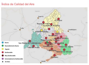 Alerta por calima en Madrid