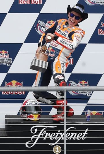 MotoGP. Marc Márquez, ganador del GP de Las Américas.