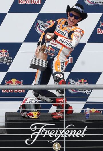 MotoGP. Marc M¨¢rquez, ganador del GP de Las Am¨¦ricas.
