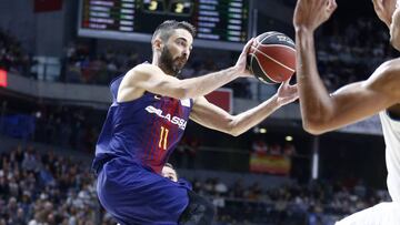 Juan Carlos Navarro, durante el partido entre el Real Madrid y el Barcelona.