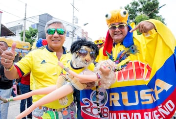 La emoción se manifestó con el color que los hinchas le dieron al partido frente a Brasil.