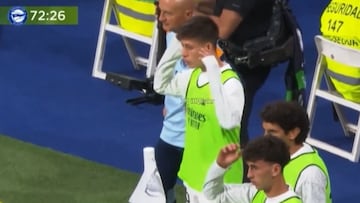 Arda Güler’s astonishing reaction to Endrick’s shot that hit the post