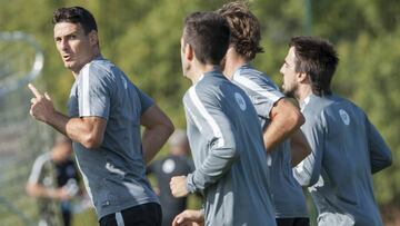 Aduriz, entrenando hoy