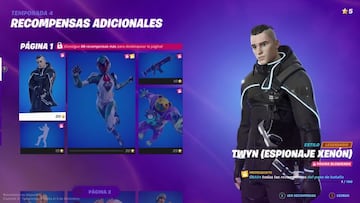 Fortnite Temporada 4 - Pase de Batalla: P&aacute;gina 1 de Recompensas Adicionales