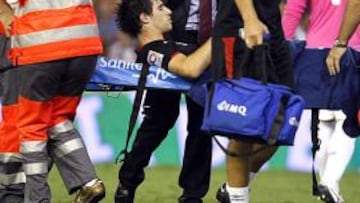 <b>UNA SENSIBLE AUSENCIA. </b>Javi Martínez debe guardar reposo por el golpe sufrido con César en el partido ante el Valencia.