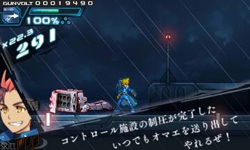 Captura de pantalla - Azure Striker Gunvolt (3DS)