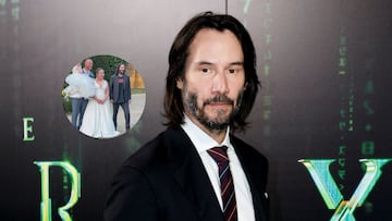 The actor from movies like ‘Matrix’ or ‘Speed’ appeared as a surprise guest at a wedding at a hotel in Northamptonshire.