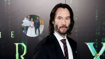 The actor from movies like ‘Matrix’ or ‘Speed’ appeared as a surprise guest at a wedding at a hotel in Northamptonshire.