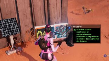 Fortnite Battle Royale: cómo conseguir el Fortbyte #28 resolviendo el rompecabezas de coincidencia de patrón en el exterior de un vertedero del desierto