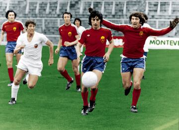 18 de mayo de 1977. Partido que se interrumpió en Mestalla y se reanudó en el Santiago Bernabéu a puerta cerrada. 