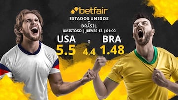 Estados Unidos vs. Brasil: horario, TV, estadísticas, clasificación y pronósticos