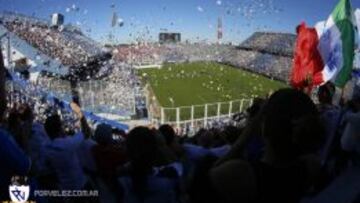 Panor&aacute;mica del estadio de V&eacute;lez.