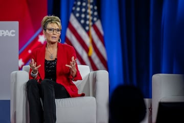 Sarah Palin speaks at the Conservative Political Action Conference CPAC held at the Hilton Anatole on August 4, 2022 in Dallas, Texas.