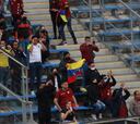 La animada presencia de hinchas venezolanos en San Carlos