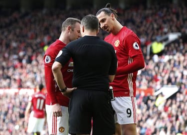 Ibrahimovic elbow, Mings stamp not punished at Old Trafford