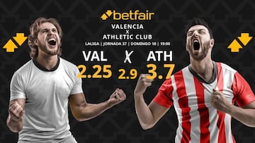 Valencia CF vs. Athletic Club: horario, dónde ver, pronósticos y clasificación