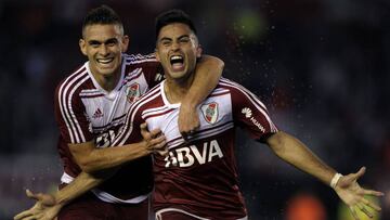 Rafael Santos Borr&eacute; y Gonzalo Mart&iacute;nez, jugadores de River Plate