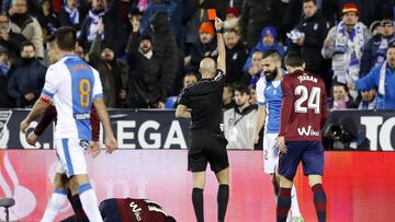 Siovas, expulsado ante el Eibar.