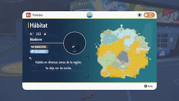 Hábitats de Murkrow