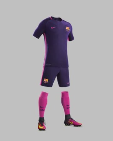 La nueva segunda equipación del Barcelona. 