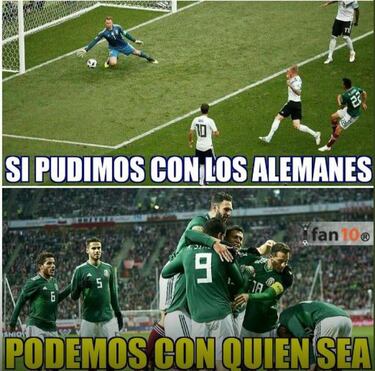 A esto recurrió la afición para triunfo ante Alemania