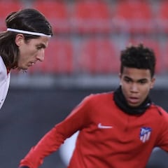 El hijo mayor de Assunçao se entrenó a las órdenes del Cholo