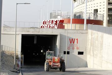 The Wanda Metropolitano is still being worked on...