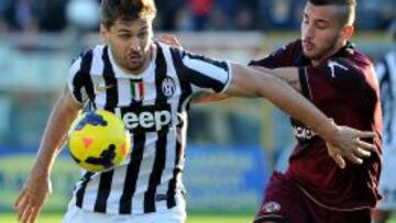 Llorente durante el partido contra el Livorno.