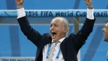 Alejandro Sabella celebra el pase a la final. 