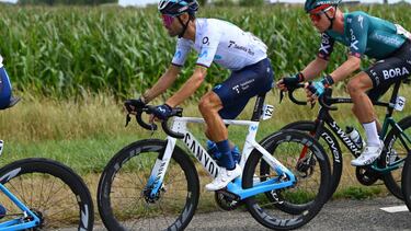 Alejandro Valverde, en la tercera etapa de La Vuelta 2022.