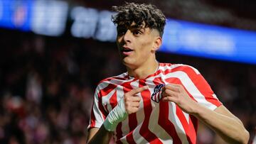 Abde Raihani celebra su gol en el Metropolitano contra el Genk en la Youth League.